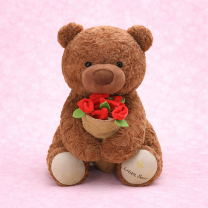 BlushBear™ – Convertible Teddy with Flower Bouquet